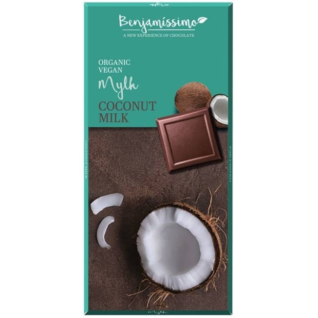 Ciocolata cu lapte de cocos bio 70g Benjamissimo